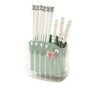 Supporto scolapiatti per bacchette in plastica per cestino, 15 x 10 x 14 cm | Mantieni gli utensili da cucina organizzati e asciutti con questo supporto ventilato per bacchette dotato di vassoio raccogli