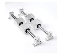 Supporto scorrevole professionale for guida lineare for albero ottica con cuscinetto di supporto motore for router CNC fai da te fresatrici torni(8mm Diameter,750mm)