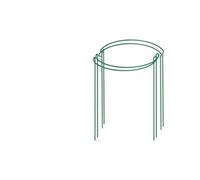 Supporto Semicircolare in Ferro Verde per Piante 4 Pezzi, Robusto | Giglio e Gloria del Mattino, Mantiene Crescita Dritta, Non Si Deforma Facilmente, per Vaso