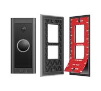 Supporto senza trapano per campanello video ad anello cablato (modello 5AT3T5, versione 2021) - Forte piastra adesiva 3M VHB, piastra posteriore di ricambio per affittuari, facile installazione per