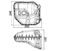 Supporto Serbatoio Liquido Refrigerante MAHLE per Audi Q7 (4LB)