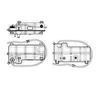 Supporto Serbatoio Refrigerante NRF per Iveco Quotidiano III Pritsche/Telaio