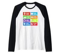 Supporto Servizi Pubblici Biblioteche Orgoglio Civico Parchi Transito Maglia con Maniche Raglan