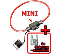 Supporto + Sicurezza 5A 10A 15A 20A 30A Mini Midi Portafusibili Fusibili Piatti