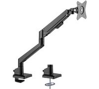 Supporto singolo per monitor con molla a gas, Base per monitor Nero