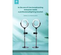 Supporto smartphone e luce regolabile 12 pollici Bianco - DEL124RL901W