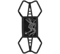 Supporto Smartphone MTB Silicone Urti Manubrio Supporto Smartphone | Design a 4 angoli rinforzati, per sicuro, previene cadute, terreno accidentato, ciclismo estremo(Black)
