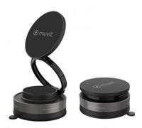 Supporto smartphone Muvit MCCHL0035 magnetico universale pieghevole ventosa nero