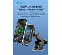 Supporto smartphone per auto con carica wireless telescopico - DESGW574B