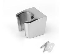Supporto Soffione Doccia, Argento Staffa per Doccia in Lega di Zinco, Fissaggio a Parete con Viti Universale Doccia Supporto, Compatibile con la Maggior Parte dei Soffioni Doccia 0XBIT