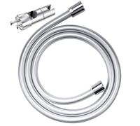 Supporto soffione doccia con tubo 1,6M, YEAUPE Universale Supporto saliscendi doccia, Ruotabile 360° Staffa Doccia per bagno, per asta scorrevole di 16-28mm, Ricambio Supporto Doccetta