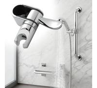 Supporto soffione doccia girevole adatto a barre maniglia vasca 32 mm attr