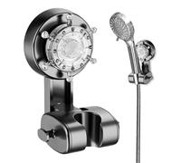 Supporto Soffione Doccia, Supporto Doccia, Universale Supporto Doccino, Porta Doccino Adatto a Famiglie Numerose e a Nuclei Familiari con Animali Domestici, Liberamente Spostabile, Grigio