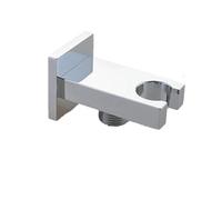 Supporto Soffione Doccia Supporto for doccia in ottone massiccio cromato, montaggio a parete, con raccordo for tubo flessibile, valvola angolare di ingresso dell'acqua(Color3)