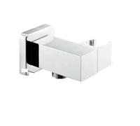Supporto Soffione Doccia Supporto for doccia in ottone massiccio cromato, montaggio a parete, con raccordo for tubo flessibile, valvola angolare di ingresso dell'acqua(Color4)