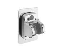 Supporto Soffione Doccia Supporto for soffione doccia da parete, adesivo resistente, impermeabile, regolabile, for doccia da bagno, base di facile installazione(Silver Base)