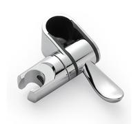 Supporto Soffione Doccia Universale per Maniglioni 32mm, Girevole a 360°, Accessorio Sostitutivo per Bagno, Finitura Cromata