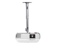 Supporto Soffitto per Proiettore, 26 - 40cm Altezza Regolabile | 3.5kg Capacità di Carico | Rotazione a 360 °, Angolo Inclinazione di 90°, Supporto da Soffitto e da Parete per Mini Proiettore /CCTV