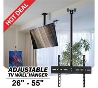 Supporto soffitto TV staffa braccio telescopico LCD 55 50 48 45 42 40 38 32 28 "