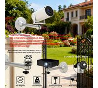 Supporto sottile e leggero in alluminio per montaggio a parete e soffitto, supporto rotante a 360° per mini proiettore e fotocamera, carico massimo teorico 5KG, solo per dispositivi ultra-leggeri, non