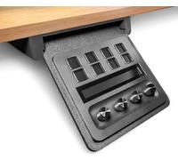 Supporto sottoscrivania regolabile per Stream Deck MK1/MK2, salvaspazio per scrivania ordinata, installazione rapida con nastro Biadesivo e viti, compatibile con Elgato Streamdeck (STREAM DECK PLUS)