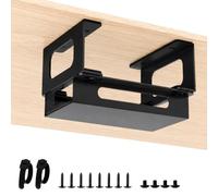 Supporto sottotavolo in metallo compatibile con Dock CalDigit TS4 / TS3 Plus / TS5 + alimentatore di rete, supporto regolabile per docking station CalDigit Thunderbolt 4/3/5, supporto dock con