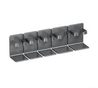 Supporto Spazzolino Adesivo Fori per facile Installazione Supporto | Adesivo per forte, niente per trapano, su piastrelle specchi, installazione secondi, rimovibile residui(Grey)