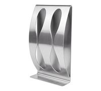 Supporto spazzolino da parete bagno casa due/tre fori autoadesivo argento