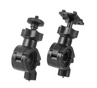 Supporto Specchietto Retrovisore per Bicicletta 2 Pezzi Nero Abs | Staffa Laterale Smontabile, Due Parti Separate, per Installazione su Manubrio
