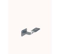 Supporto squadrato corrimano base piana in ottone cromato Cromato