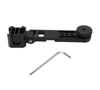 Supporto Stabilizzatore Fotocamera Tripla Slitta Fredda con Vite da 1/4 di Pollice, Materiale in Lega, Regolazione a 180°, Modello Universale per Microfono e Luce di Riempimento