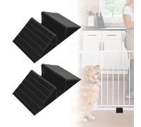 Supporto Stabilizzatore Triangolare per Cancello per Animali, Rinforzo Anti-Calcio per la Prevenzione delle Cadute con Slot per Schede per Barriera di Recinzione da 4/5 Pollici e Ringhiera per Scale