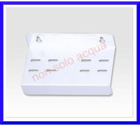 SUPPORTO STAFFA DOPPIA METALLO PER FILTRO ACQUA CONTENITORE OSMOSI DEPURATORE