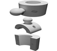 Supporto Staffa Garmin GPS per Manubrio Moto BMW Stampato 3D Porta