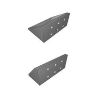 Supporto Staffa Luce Bici per Herrmans H-Diver Distanziale 1-1/8" 20mm