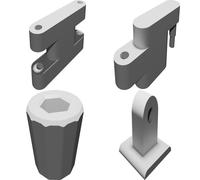 Supporto Staffa per Webcam Logitech C270 Montaggio su Stativo Flash Stampato