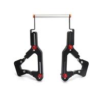 Supporto Staffa Porta Telefono GPS Nera Per Specchietto Yamaha 12mm