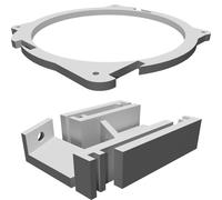 Supporto Staffa Speaker per Renault Twizy JBL CLUB 5020 130mm Audio Car