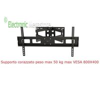 SUPPORTO STAFFA TV UNIVERSALE PER LED/LCD/PLASMA 32-63".NERO EXTRA RESISTENTE