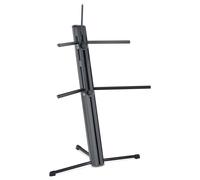 SUPPORTO STAND TASTIERA KEYBOARD STAGE PIANO DOPPIO 2 PIANI DUE LIVELLI ROBUSTO