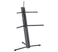 SUPPORTO STAND TASTIERA KEYBOARD STAGE PIANO DOPPIO 2 PIANI DUE LIVELLI ROBUSTO