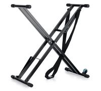 Supporto Stand Tastiera Pianola Regolabile Doppia X con Rulli Carrello Robusto