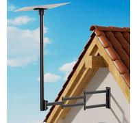 Supporto Starlink Gen 3 WHYFONE Supporto Parete Lungo V3 Regolabile a 360°, Kit di Montaggio con Tubo Adattatore compatibile con Parabola Standard V3 Starlink, Supporto per Parete/Tetto per Starlink