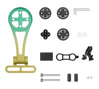 Supporto Stelo Bici Computer Regolabile con Porta Luce per Vari Modelli di Bici