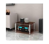 Supporto stereo AV con ripiani in vetro temperato, torre rack audio per lettore CD e ricevitore stereo, espositore per apparecchiature AV