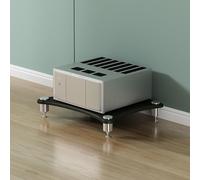 Supporto stereo per audio, mensola multimediale per proiettore, console di gioco PS5 e lettore DVD, versatile torre angolare AV e scatola per cavi