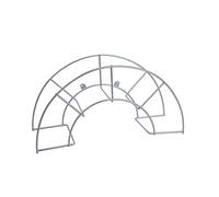 Supporto super per tubo acciaio plastificato grigio (resina), 60x20x30 cm