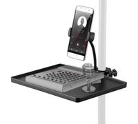 Supporto, supporto a morsetto per microfono Sound 2 in 1 regolabile in altezza solida scheda microfono con, registrazione telefono per prestazioni rack, streaming live stage