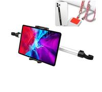 Supporto tablet auto 4 - 13 pollici Porta tablet auto poggiatesta / +1 Cordino Celulare +1 Portacelullare da Dito/Porta iPad Mini Air, iPad Pro 12.9 Switch, Kindle Portatablet Sedile Posteriore