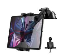 Supporto Tablet & Cellulare Auto 3 in 1, Porta Tablet per Cruscotto/Parabrezza/P
